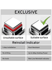 Showerdrape Sucção Suporte de Sabonete de Parede Pushloc - Imagem 3 de 4