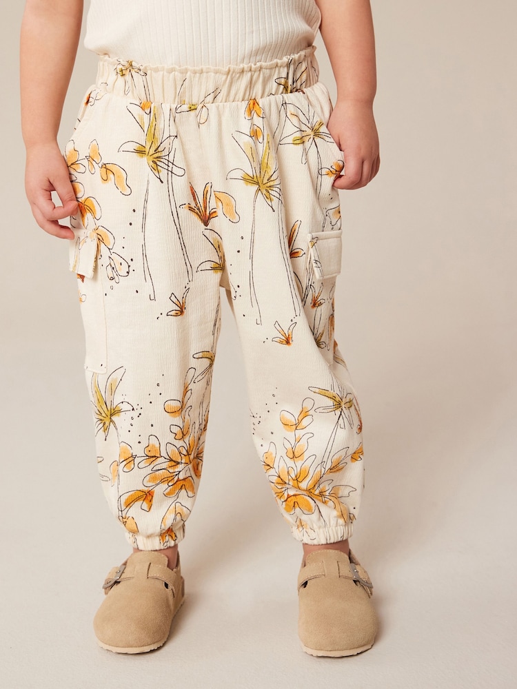 Ecru Weiße Blume - Cargohose (3 Monate–7 Jahre) - Bild 2 von 7