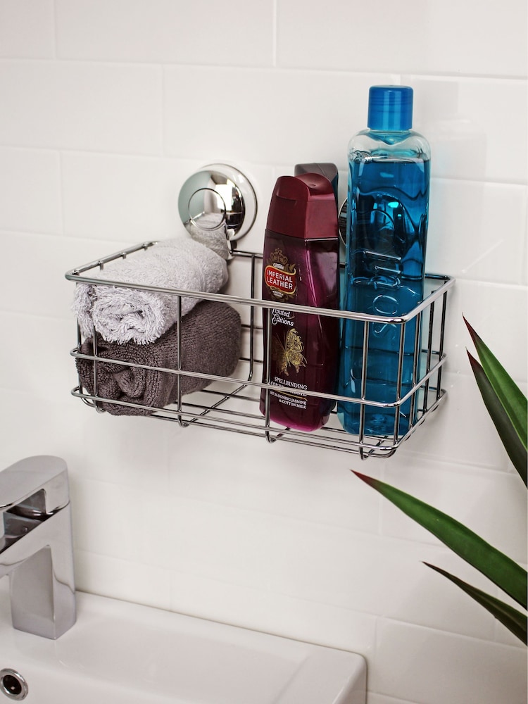Cesta de sucção para garrafa Showerdrape Suctionloc montada na parede - Imagem 2 de 4
