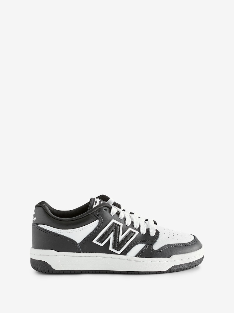 Schwarz, Weiß - New Balance Jungen 480 Turnschuhe - Bild 1 von 5 Schwarz, Weiß - New Balance Jungen 480 Turnschuhe - Bild 1 von 5