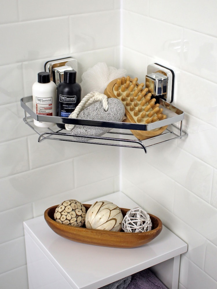 Chuveiro de parede com Showerdrape e cesto de canto Pushloc - Imagem 2 de 5