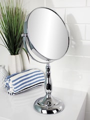 Showerdrape Chrome Vanity Mirror Round 7x Magnification Reversable Vidos - Image 1 of 2