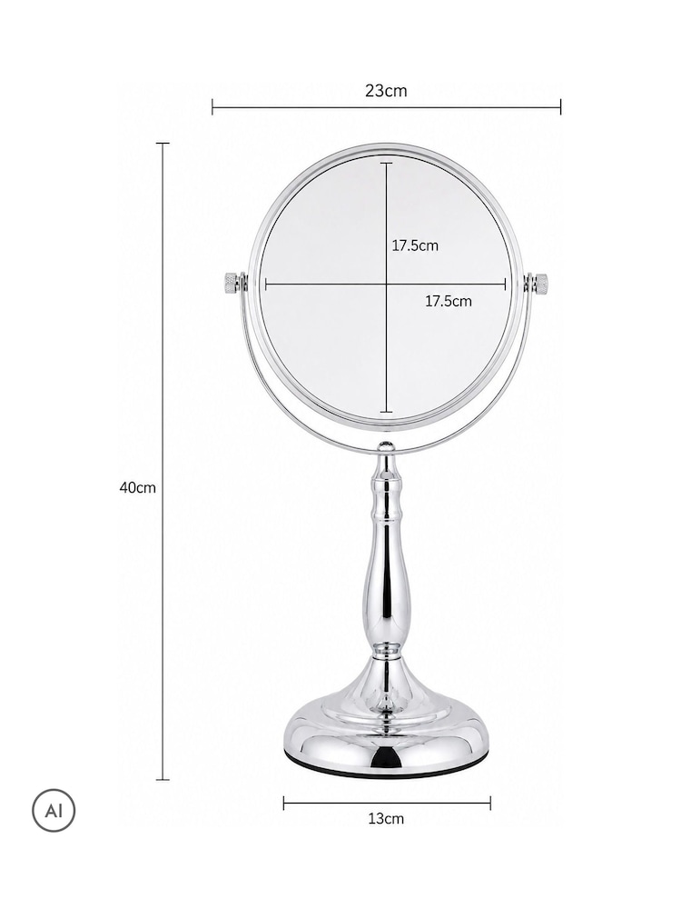Showerdrape Chrome Vanity Mirror Round 7x Magnification Reversable Vidos - Image 4 of 4 Showerdrape Chrome Vanity Mirror Round 7x Magnification Reversable Vidos - Image 4 of 4