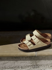 Кремовый - Birkenstock Сандалии Arizona Platform Flex нубук - Image 3 of 8