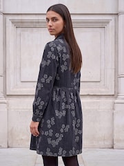 Roman Black Denim Jacquard Dress - Image 3 of 4