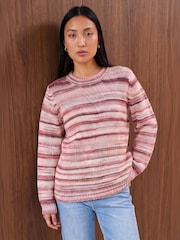 Roman Pink Crew Neck Sweater - Image 1 of 4