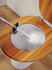 Showerdrape Chrome Freestanding Toilet Brush and Holder Crystalle - Image 2 of 3