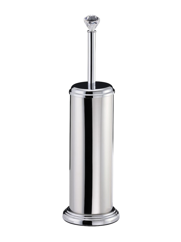 Showerdrape Chrome Freestanding Toilet Brush and Holder Crystalle - Image 3 of 3
