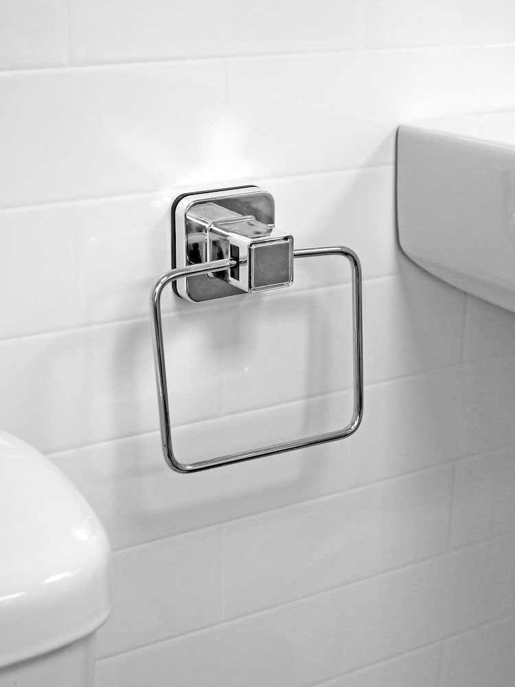 Настенное махровое кольцо-кольцо всасывания Showerdrape Pushloc - Изображение 1 из 5 Настенное махровое кольцо-кольцо всасывания Showerdrape Pushloc - Изображение 1 из 5