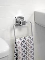 Showerdrape Chrome Suction Wall Mounted Towel Ring Pushloc - Image 2 of 5