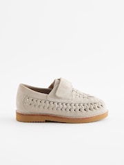 Stone Neutral Woven Loafers - Image 3 of 5
