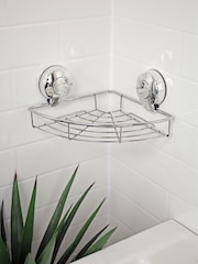 Showerdrape Suction Corner Basket Wall Mounted Suctionloc - Imagem 1 de 4