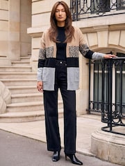 Roman Grey Animal Block Cardigan - Image 2 of 4
