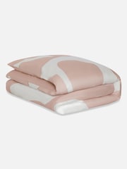 Jasper Conran London Pink Floral Leaf 300 TC 100% Cotton Satin Duvet Cover - Image 3 of 4