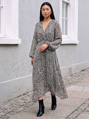 Roman Animal Twist Front Dress - Slika 1 iz 4