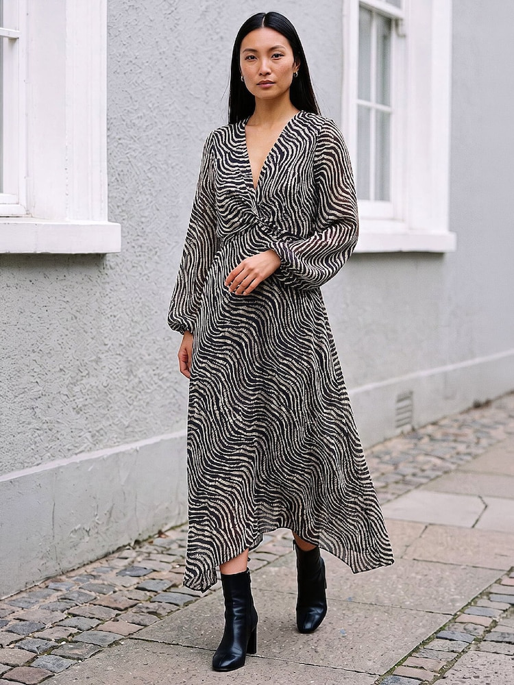 Roman Animal Twist Front Dress - Slika 1 iz 4