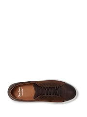Oliver Sweeney Ossos Leather/Suede Cupsole Brown Trainers - Image 4 of 5