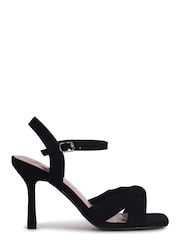 Linzi Black Blair Knotted Stiletto Heeled Sandals - Image 2 of 4