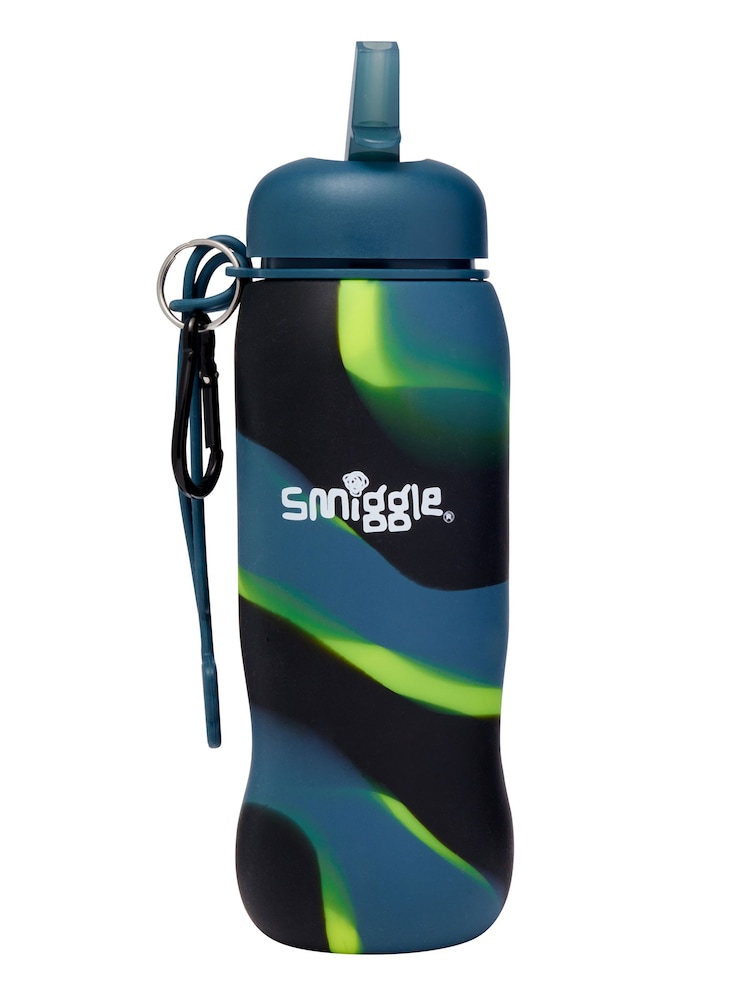 Smiggle Grey Vivid Silicone Roll Up Drink Bottle 630ml - Image 2 of 3