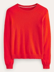 Boden Red Eva Cashmere Crew Neck Jumper - Image 6 of 7