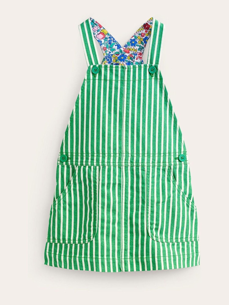 Boden Green Dungaree Dress - Image 1 of 3