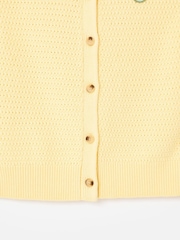 Oliver Bonas Yellow Yellow Button Up Knitted Waistcoat - Image 7 of 7