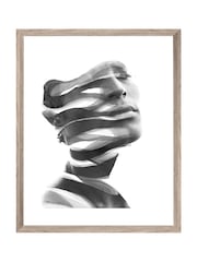Brookpace Lascelles Black Contemporary Sculpture Artwork In Wood Frame - Image 2 of 3