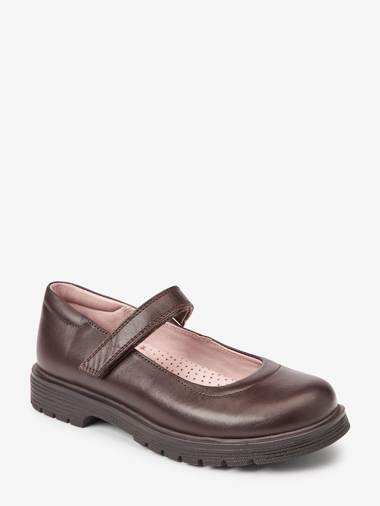 Schokoladenbraun - Mary-Jane-Schuhe aus Leder für die Schule - Bild 2 von 4 Schokoladenbraun - Mary-Jane-Schuhe aus Leder für die Schule - Bild 2 von 4