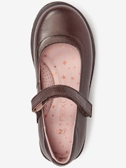 Schokoladenbraun - Mary-Jane-Schuhe aus Leder für die Schule - Bild 3 von 4
