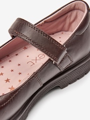 Schokoladenbraun - Mary-Jane-Schuhe aus Leder für die Schule - Bild 4 von 4