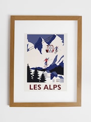 Joules Alpine Apres Wood Mounted Framed Print Wall Art - Image 2 sur 4