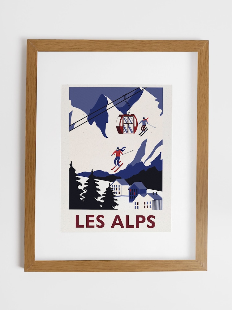 Joules Alpine Apres Wood Mounted Framed Print Wall Art - Image 2 sur 4 Joules Alpine Apres Wood Mounted Framed Print Wall Art - Image 2 sur 4