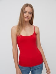Red Thin Strap Vest - Image 1 of 3