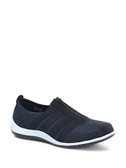 Pavers Navy Pavers Ladies Casual Zip Up Trainers - Image 2 of 5