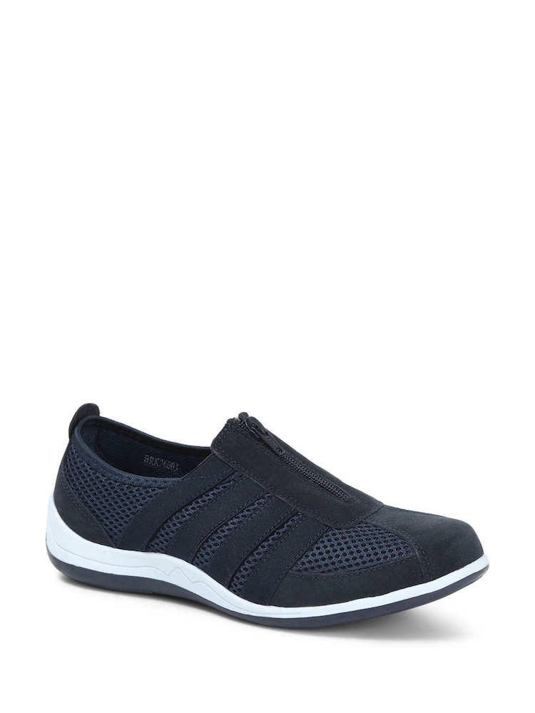 Pavers Navy Pavers Ladies Casual Zip Up Trainers - Image 2 of 5