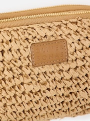 Oliver Bonas Brown Naha Brown Straw Weave Crossbody Bag - Image 7 of 7