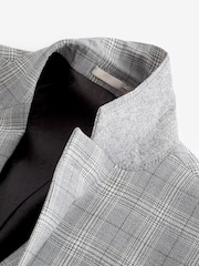 Light Grey Tailored Fit Textured Suit: Jacket - Image 6 of 9