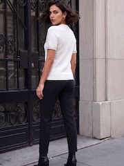 Roman White Embellished Trim Top - Image 3 of 4