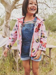 Boden Blue Heart Pocket Short Dungarees - Image 2 of 4