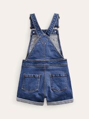 Boden Blue Heart Pocket Short Dungarees - Image 3 of 4