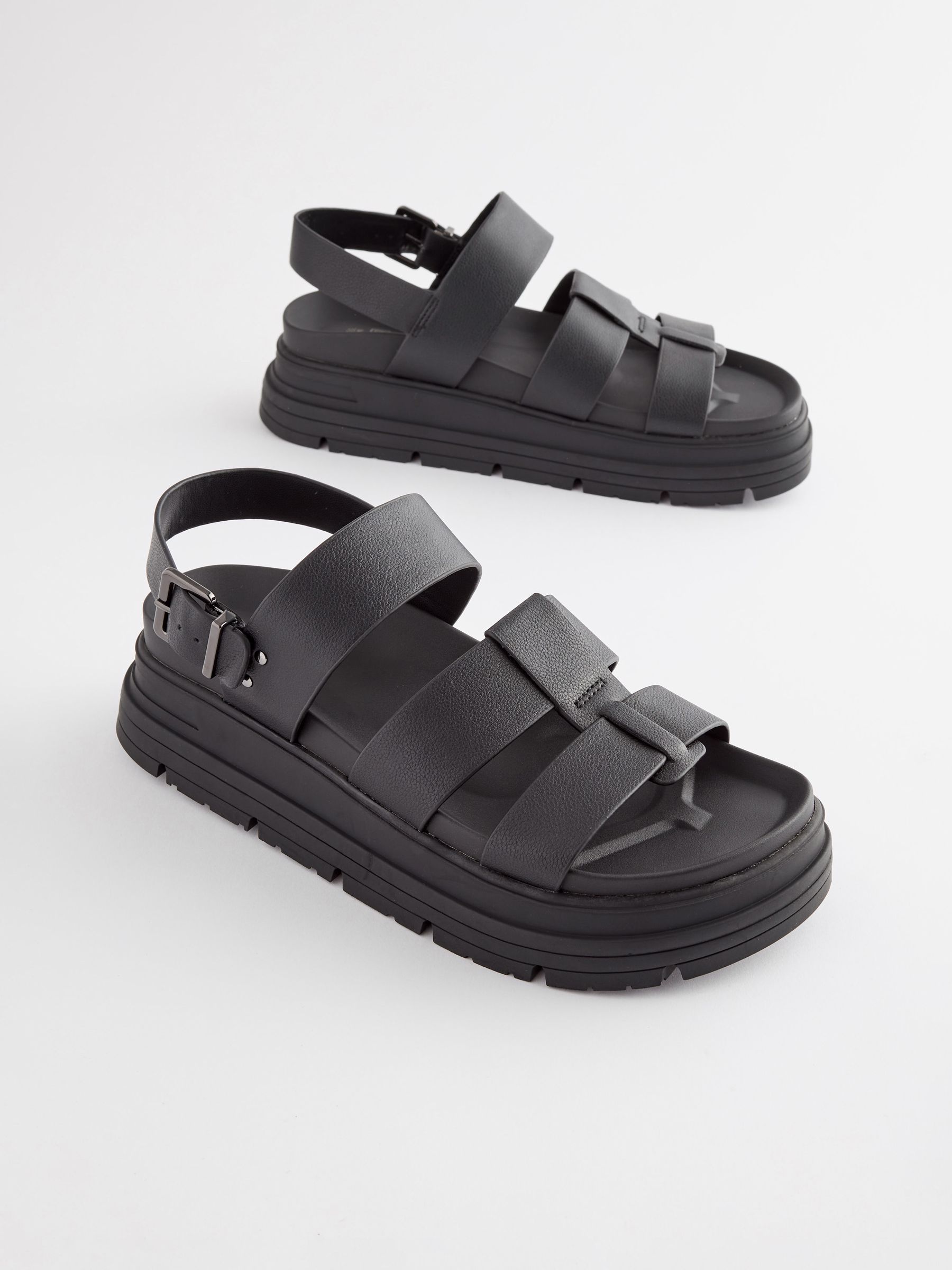 2024新発 Buy Black USA Next from Sandals Platform Chunky Gladiator 靴