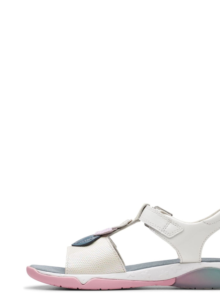 Clarks White Osian Charm Sandals - Image 2 of 8 Clarks White Osian Charm Sandals - Image 2 of 8