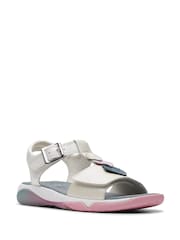 Clarks White Osian Charm Sandals - Image 3 of 8