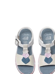Clarks White Osian Charm Sandals - Image 6 of 8
