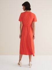 Phase Eight Red Julissa Wrap Dress - Image 2 of 6