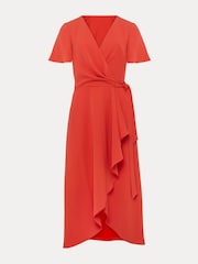 Phase Eight Red Julissa Wrap Dress - Image 6 of 6