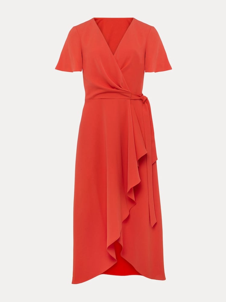 Phase Eight Red Julissa Wrap Dress - Image 6 of 6