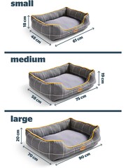 Silentnight Grey Impress Memory Foam Pet Bed - Image 8 of 8