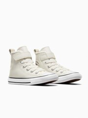 Converse White Easy On Leather Fleece Lined Junior Trainers - Image 3 of 9