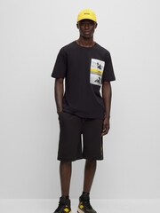 BOSS Black Relaxed Fit Motorbike Racing Graphic T-Shirt - Image 3 of 5